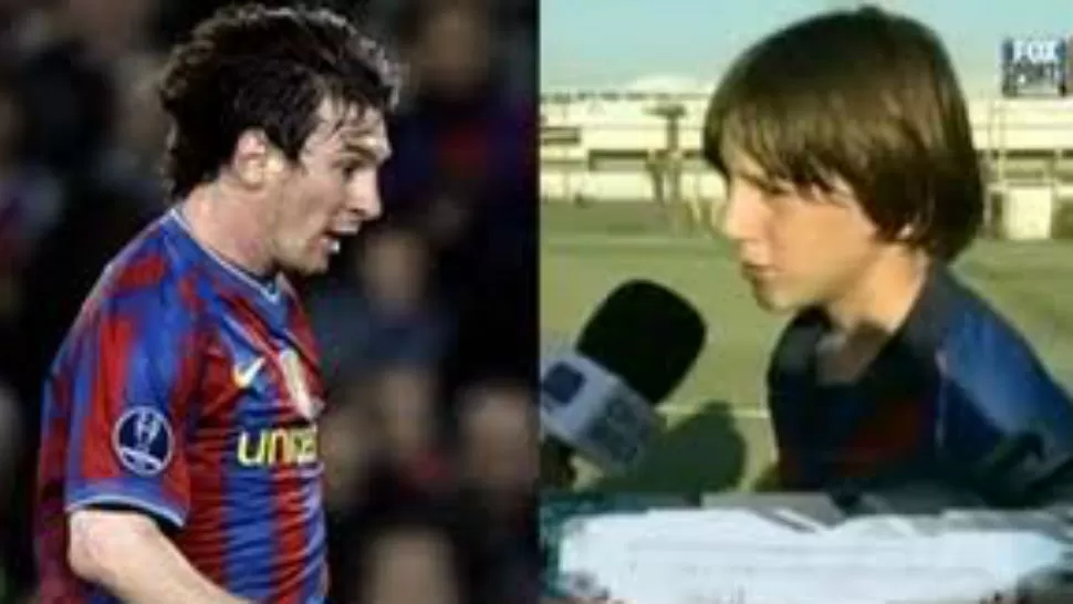 AYER Y HOY. Lionel Messi, el mejor jugador actual del mundo. CAPTURA DE VIDEO