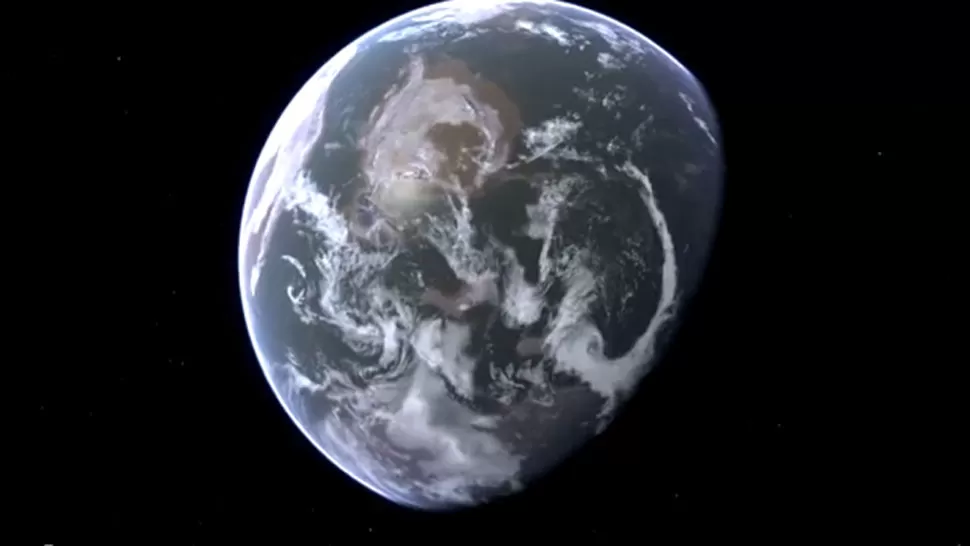CONTUNDENTE. El mensaje emitido en el clip El planeta Tierra eres tú. CAPTURA DE VIDEO.