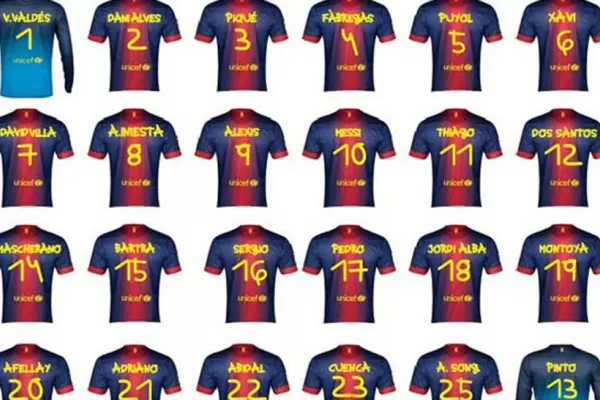 Barcelona usará camisetas con tipografía creada por una chica con síndrome de Down