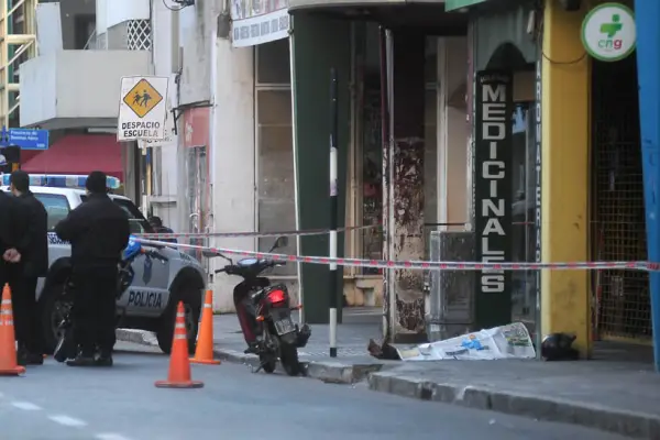Accidente en moto y muerte en el microcentro