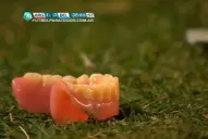 Apareció el dueño de la dentadura que le arrojaron a Caruso Lombardi