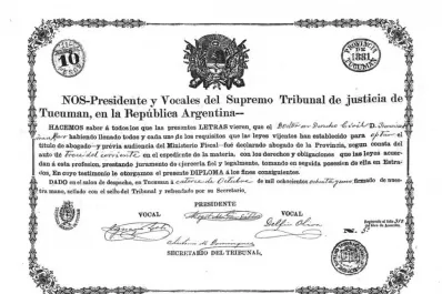 El Poder Judicial en 1877