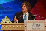 Boudou se golpeó un dedo y se hizo chequeos en la Fundación Favaloro