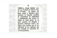 La familia de Videla pide pacificación y concordia