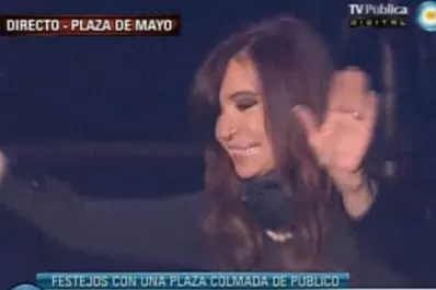 Cristina bailó en los festejos por la década del kichnerismo