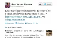Para Vargas Aignasse los sospechosos del robo al shopping fueron los de siempre