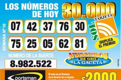 Los Números de Oro de LA GACETA