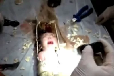 Rescataron a un bebé cuyos padres lanzaron por el inodoro