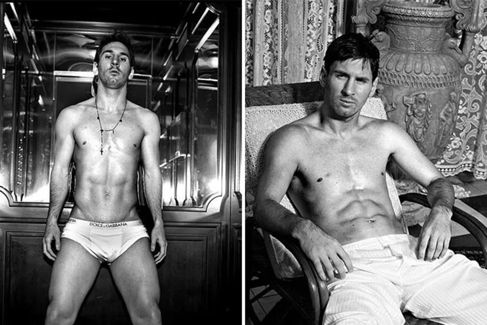 SENSUAL. La producción de fotos de Lionel Messi. FOTO DE DOLCE & GABBANA