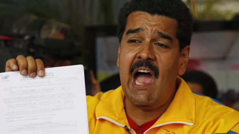 CONTUNDENTE. El presidente de Venezuela, Nicolás Maduro, acusó de desestabilizador a todo el pueblo colombiano. FOTO TOMADA DE LAVOZ.COM.AR