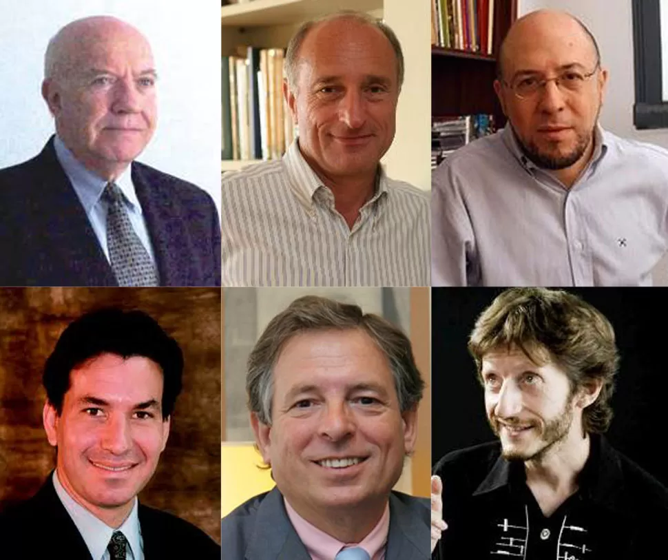 Mario Liberman, Luis Rappoport, Fabio Quetglas, Andy Freire, Juan José Almagro García y Francois Vallaeys.