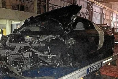 Así quedó el Audi R8 de Alexis Sánchez