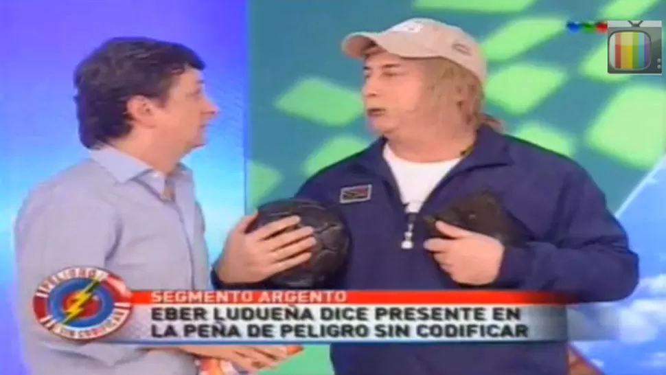 DESPEDIDA. Eber Ludueña conversa con Diego Korol, anunciando su retiro. CAPTURA DE VIDEO.