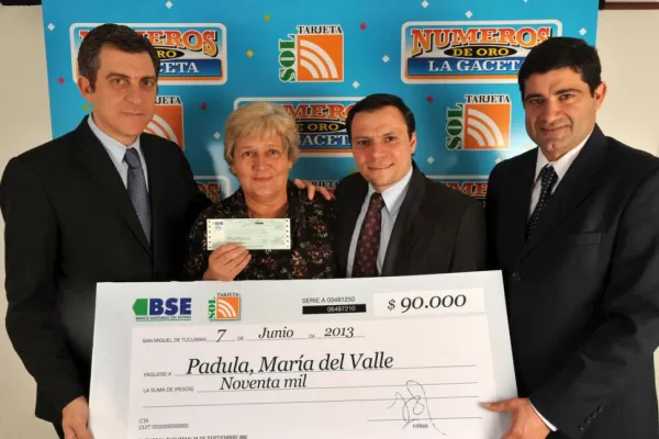 Con los $180.000 María del Valle ayudará a sus hermanos y a su hija desocupada