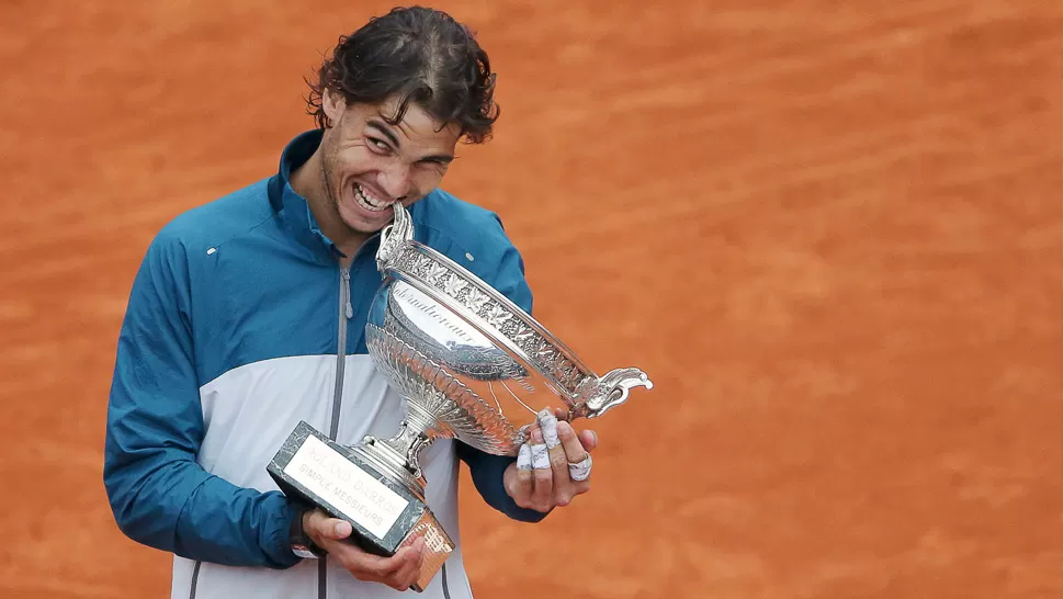 UNICO. El español se convirtió en el máximo ganador de un Grand Slam en la historia. REUTERS