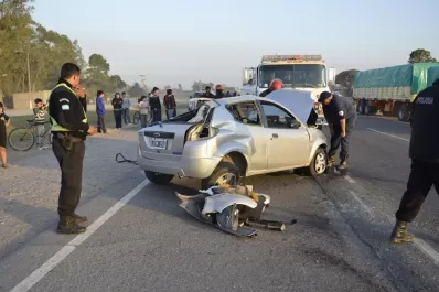 Dio varios tumbos en la ruta 9