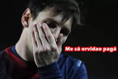 En Europa, se burlan de Messi con afiches por supuesto fraude fiscal