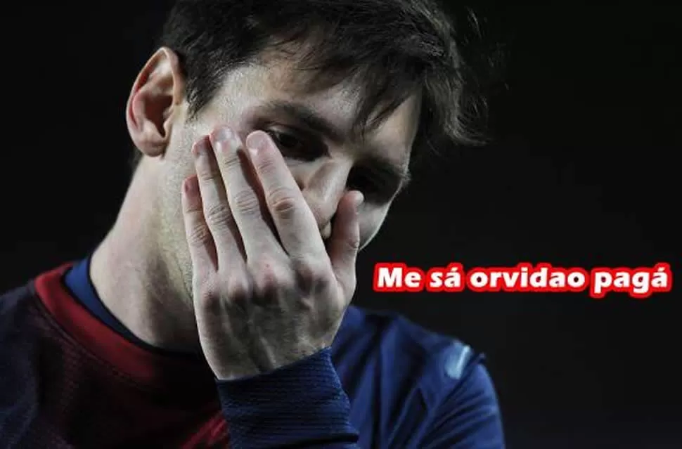 En Europa, se burlan de Messi con afiches por supuesto fraude fiscal