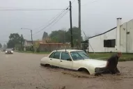 La lluvia ya causó daños en la provincia