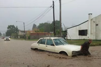 La lluvia ya causó daños en la provincia