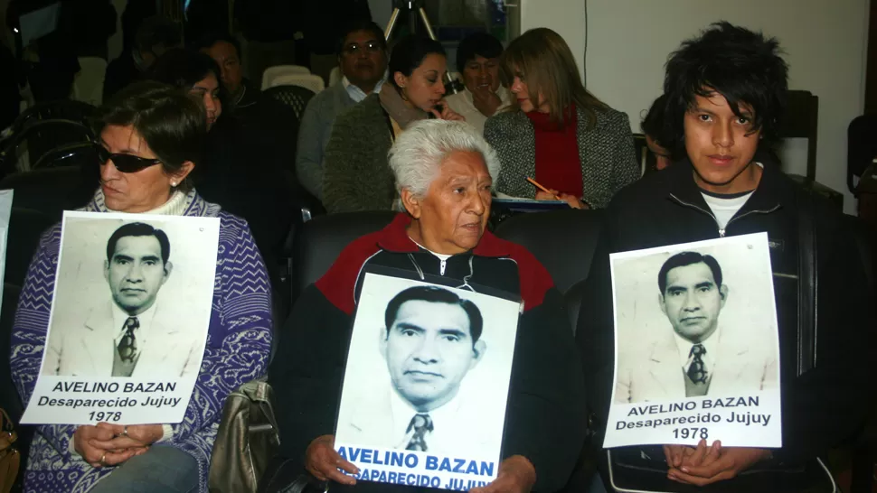 EN MEMORIA. El dirigente Avelino Bazán fue uno de los 27 secuestrados en Mina El Aguilar, el mismo día del golpe. Fue liberado y volvió a desaparecer en 1978. FOTO: ELDIARIODELOSJUICIOS.WORDPRESS.COM