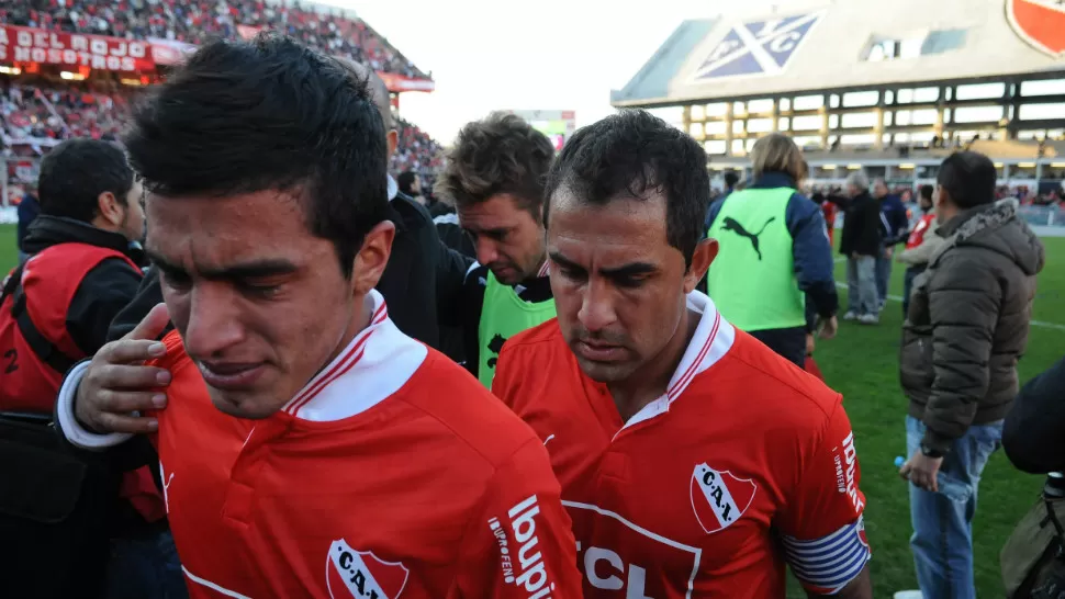 DOLORIDOS. Independiente descenderá a la B Nacional pro primera vez en su historia. DYN