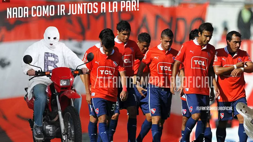 Los afiches de Racing por el descenso de Independiente