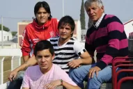 En la familia Roldán, todos los varones juegan al fútbol