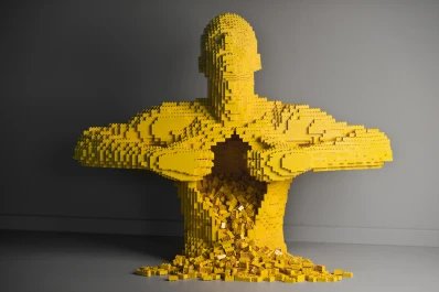 Arte, pero hecho con piezas de Lego