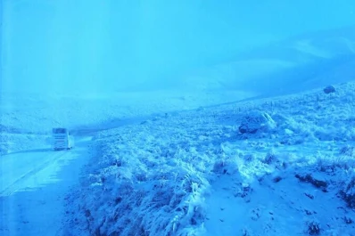 La ruta 307 está cubierta de nieve