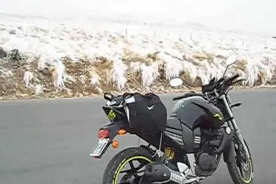 Así se veía la nieve en Tafí del Valle y en El Infiernillo