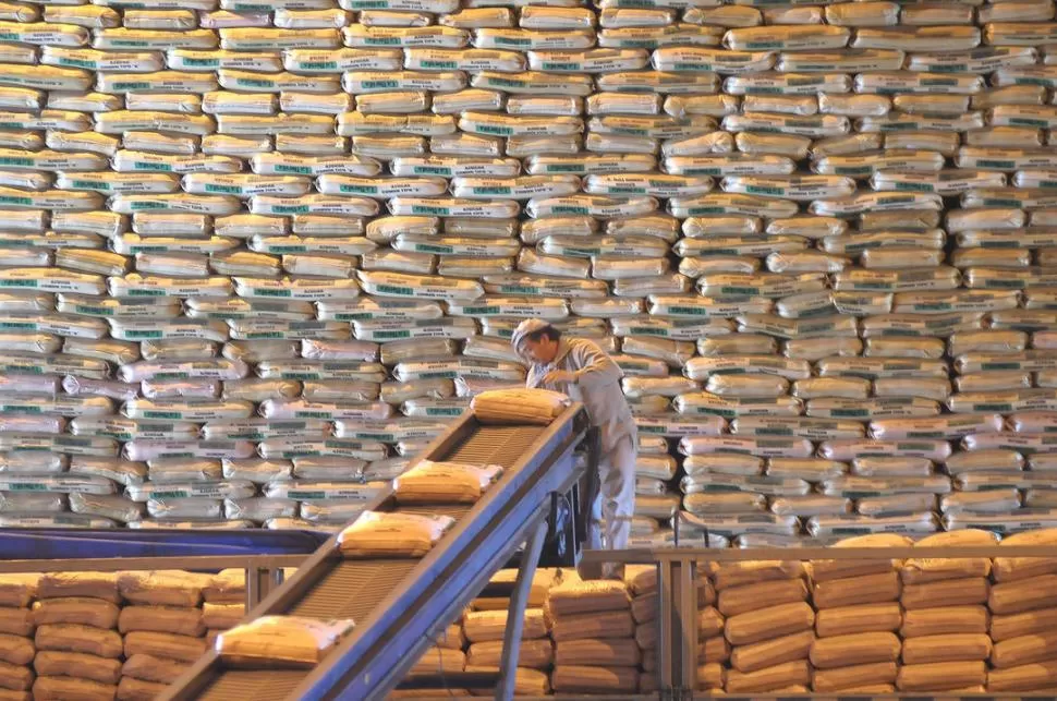 LEYES. Se está procediendo a guardar, azúcar en garantía, para exportar. LA GACETA / FOTO DE FRANCO VERA (ARCHIVO)