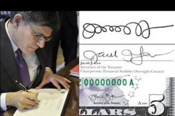 Jacob Lew: cambió su firma por sugerencia de Obama