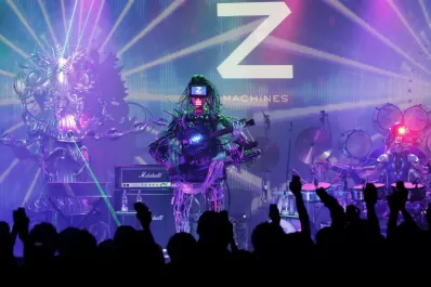 Tres robots tienen su propia banda de música