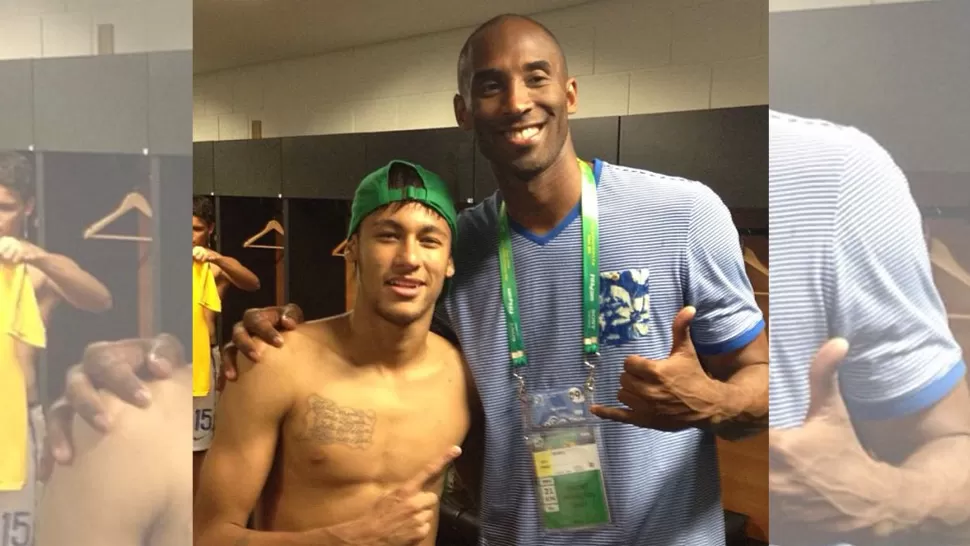 TITANES. Neymar y Bryant se repartieron elogios tras el partido de Brasil ante Italia. FOTO TOMADA DE INSTAGRAM.COM/NJUNIOR11
