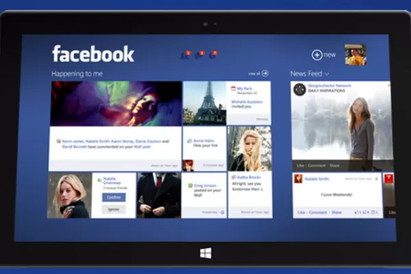 Facebook llega como aplicación para Windows 8