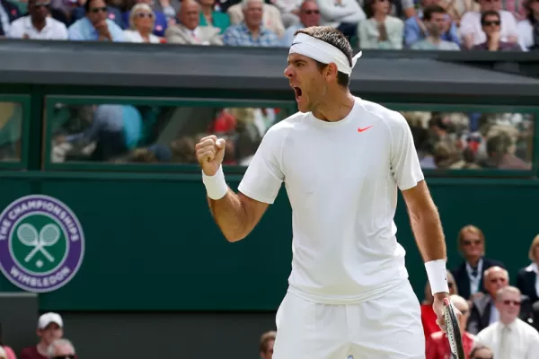 Del Potro pasó a tercera ronda de Wimbledon