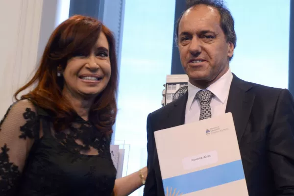 Cristina mantuvo un ameno diálogo con Scioli
