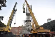 El Gobierno dice que removió la estatua de Colón para restaurarla