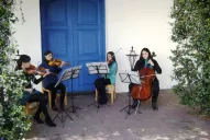 El cuarteto Aquelarre toca en el Hogar San Roque