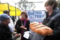 Lousteau, panadero por un día