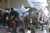 No se pudo circular por la 25 de Mayo debido a una protesta