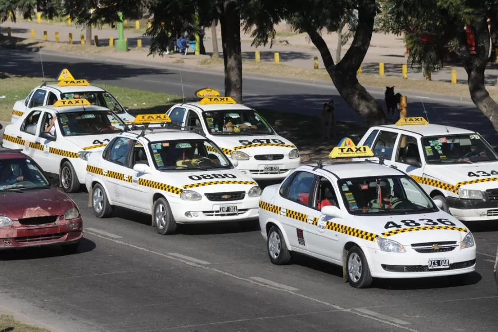 LICENCIAS DEFINITIVAS. Sólo hay 2.088 taxis autorizados por decreto. LA GACETA / FOTO DE INES QUINTEROS ORIO (ARCHIVO)