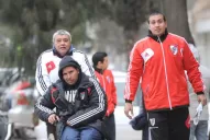 Cáceres visitó al plantel de Atlético