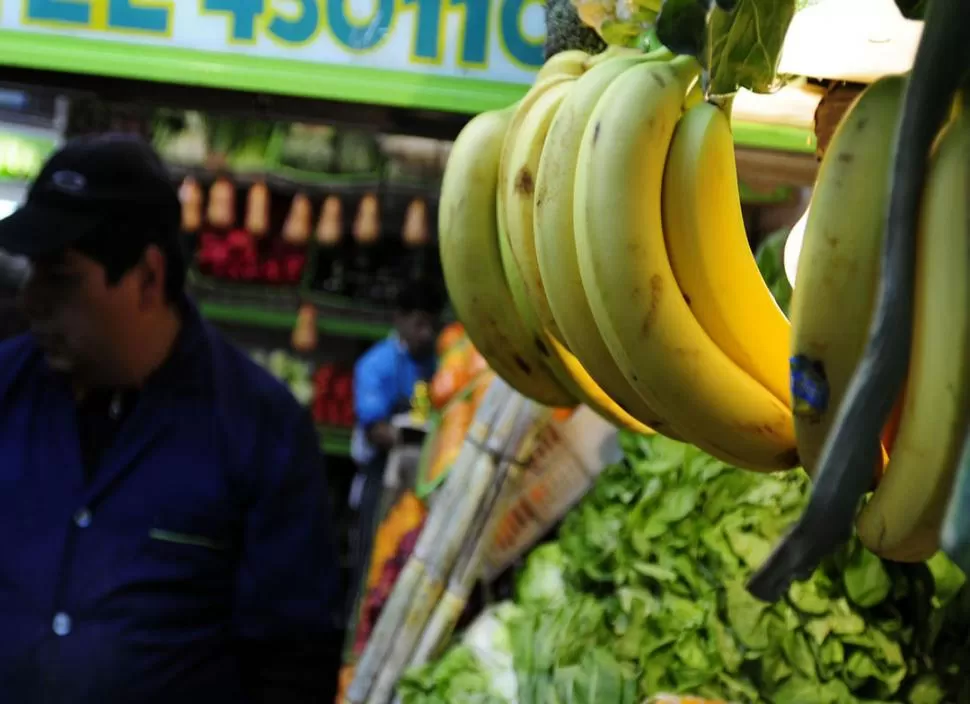 HABILITACIÓN. El banano de Ecuador se ofrece en el mercado formal. LA GACETA / FOTO DE ANALIA JARAMILLO 