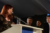 Cristina se emocionó al hablar con un niño con síndrome de Down