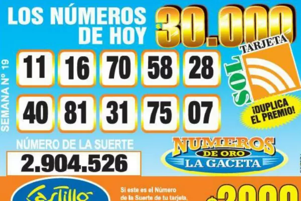 Los Números de Oro de LA GACETA