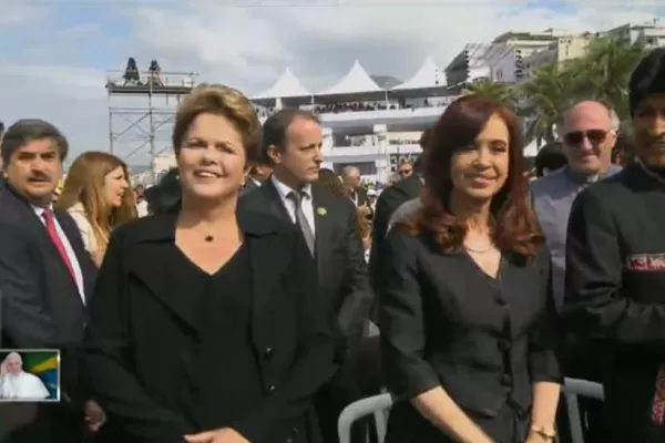 Cristina participó de la misa del Papa Francisco