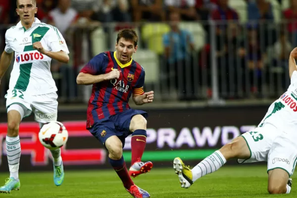 Messi hizo un gol y Neymar debutó en empate de Barcelona