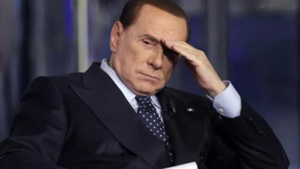 SORPRESA. Berlusconi recibió la noticia de la confirmación de la condena en su residencia romana. TÉLAM